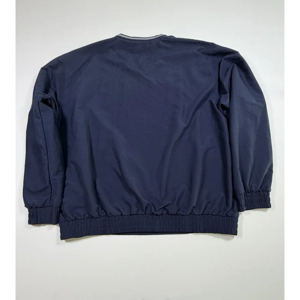 Nike Golf Windbreaker Mens XL Navy Blue Pullover V Neck Long Sleeve